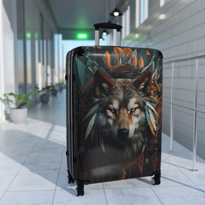 Mystic Wolf Spirit Collection Suitcase - Image 3