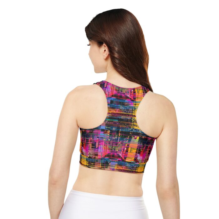 Virtual Velocity Padded Sports Bra (AOP) - Image 4