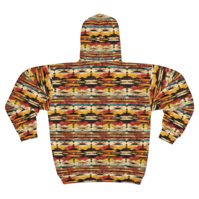 Abstract Horizon Unisex Zip Hoodie (AOP) - Image 2