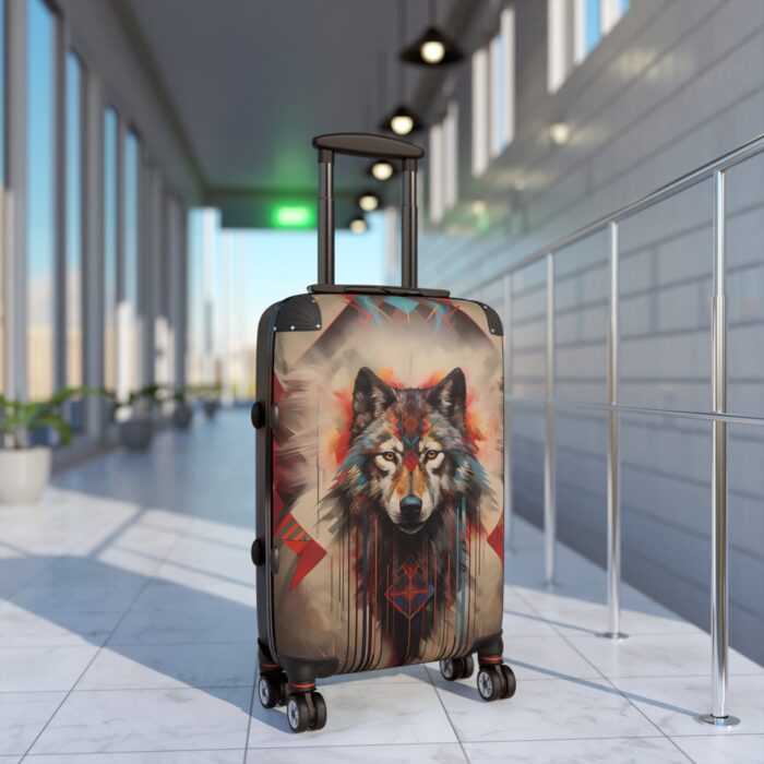 Mystic Wolf  Suitcase - Image 3