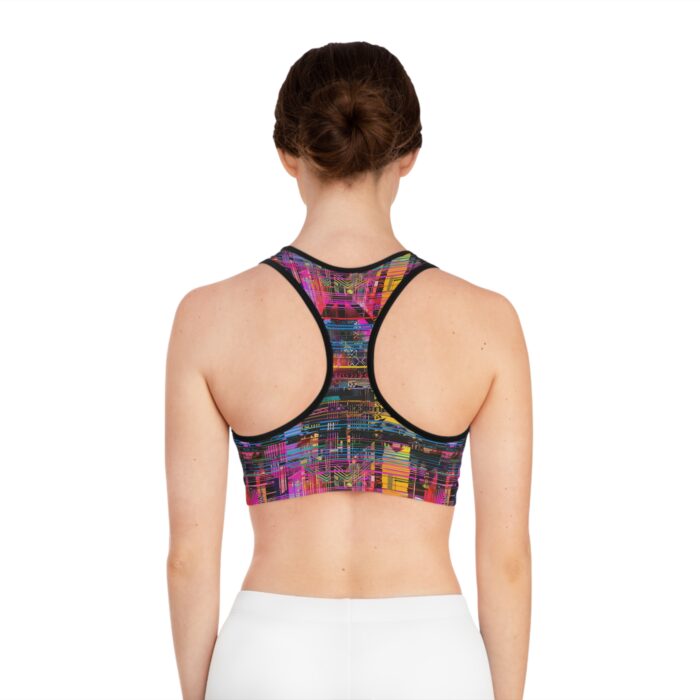 Neon Matrix Sports Bra (AOP) - Image 8