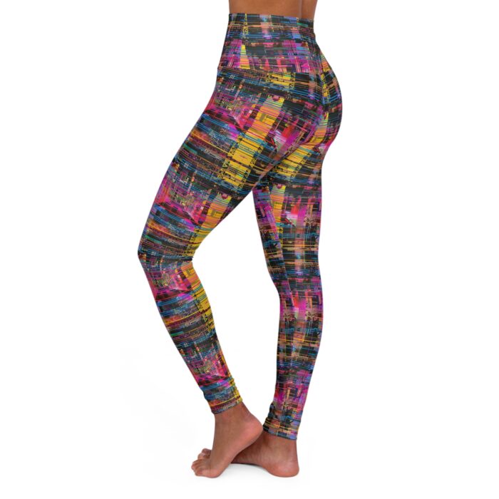 Cyber Tapestry High-Waisted Yoga Leggings - Image 3