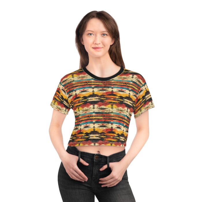 Sunset Mesa Abstract Crop Tee (AOP) - Image 3