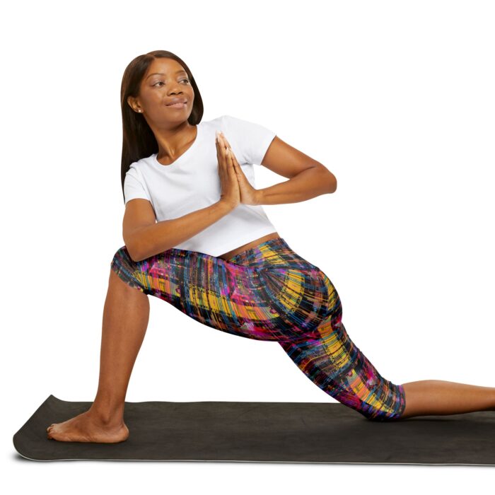 Digital Harmony Yoga Capri Leggings (AOP) - Image 5