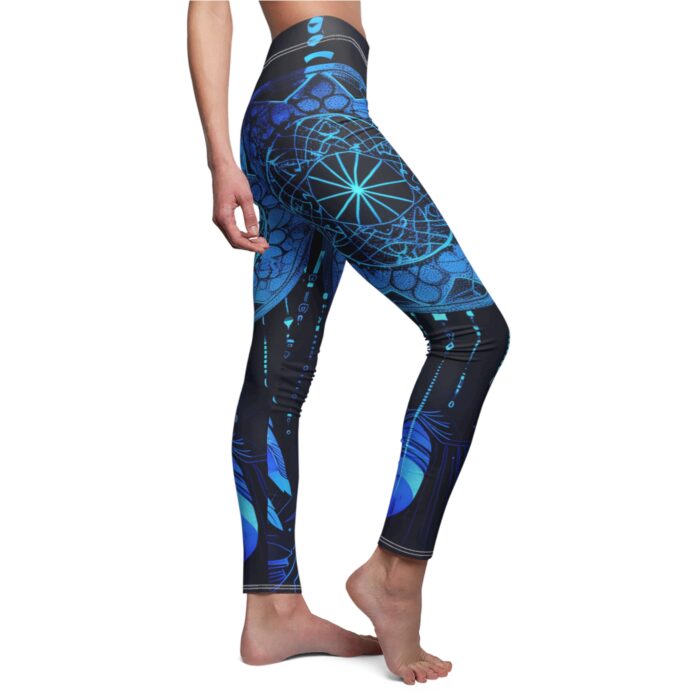 Cosmic Lacework Women's Cut & Sew Casual Leggings (AOP) - Image 5