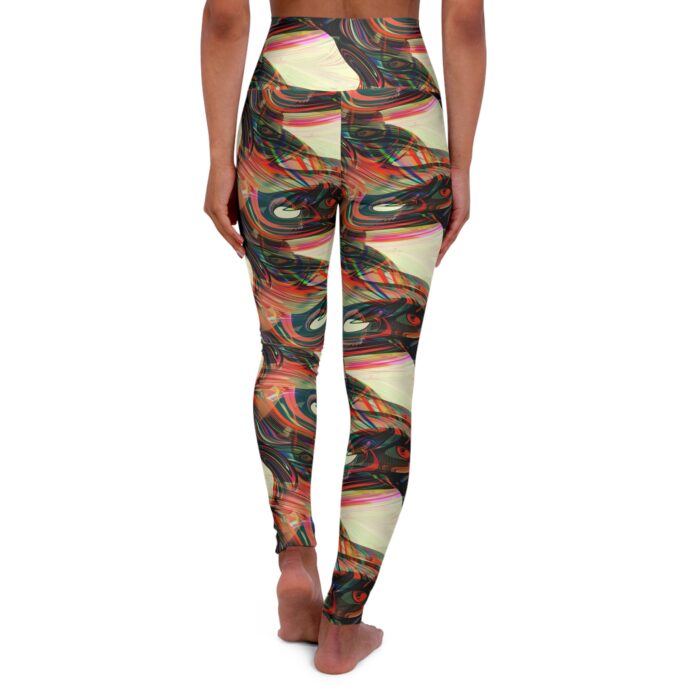 Prismatic Vortex High Waisted Yoga Leggings - Image 2