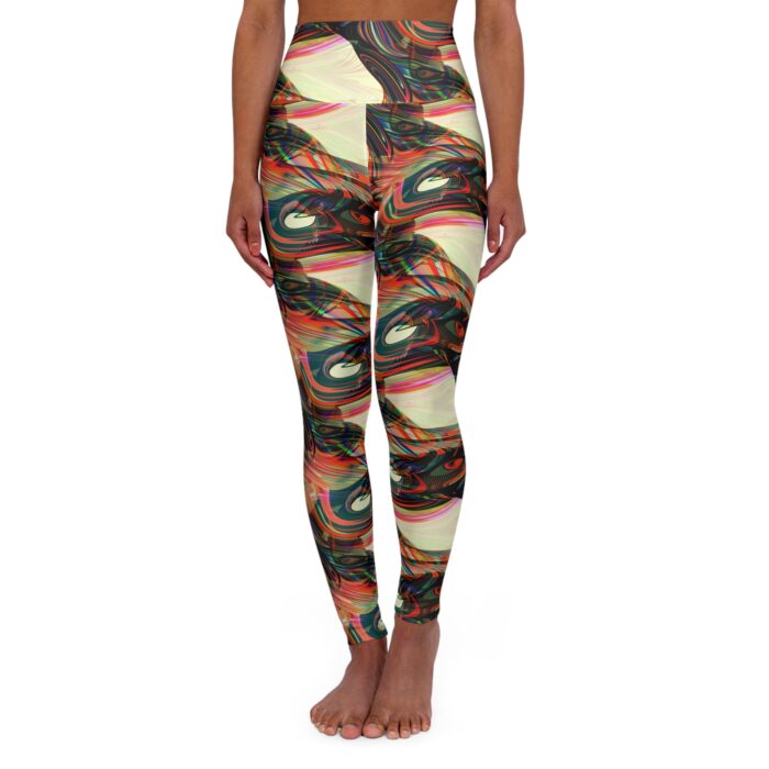 Prismatic Vortex High Waisted Yoga Leggings