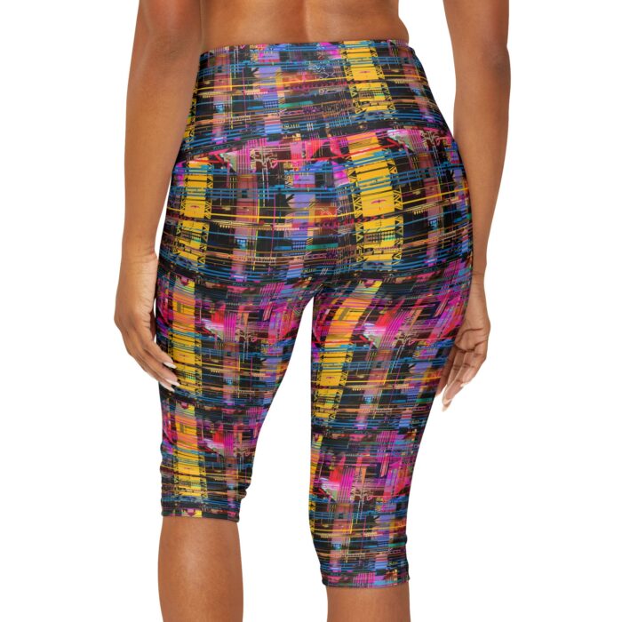 Digital Harmony Yoga Capri Leggings (AOP) - Image 4