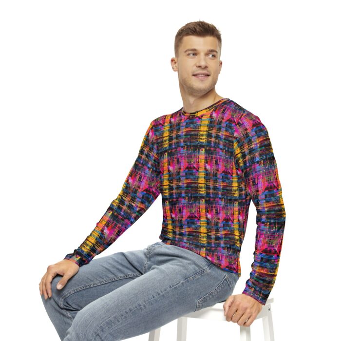 Pixel Prowess Men's Long Sleeve Shirt (AOP) - Image 5