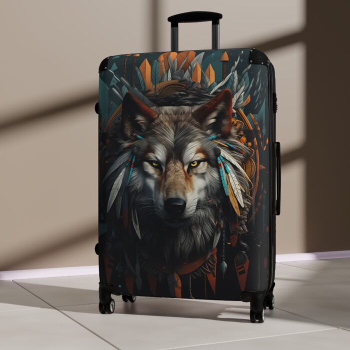 Mystic Wolf Spirit Collection Suitcase - Image 4