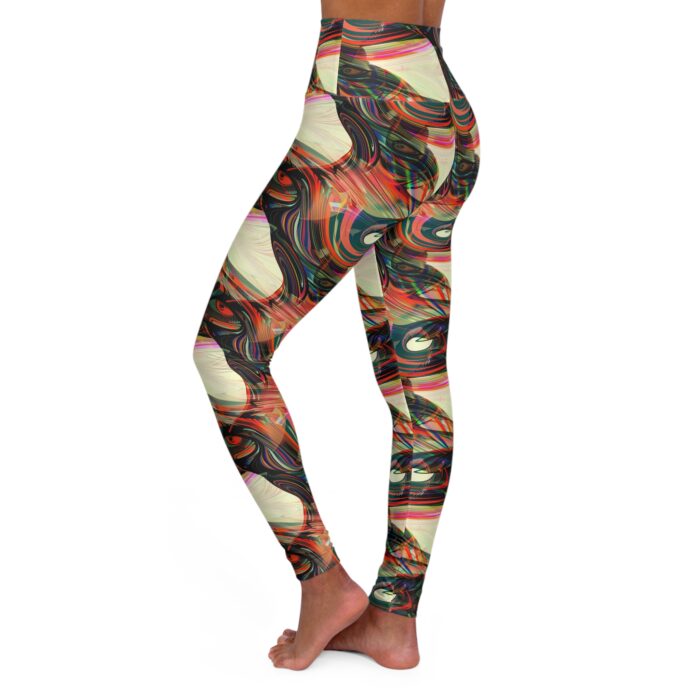 Prismatic Vortex High Waisted Yoga Leggings - Image 3