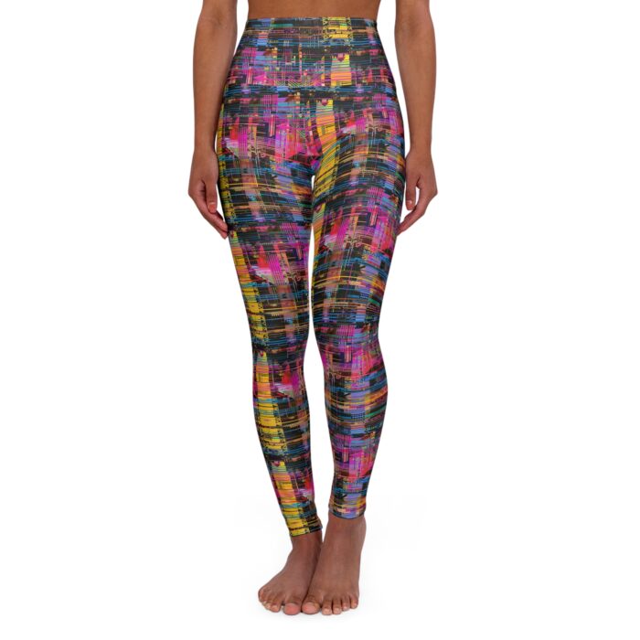 Cyber Tapestry High-Waisted Yoga Leggings