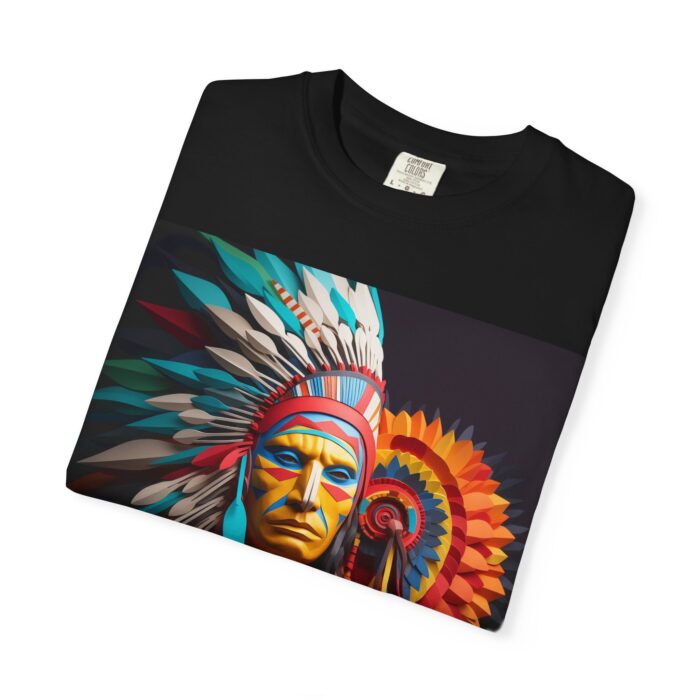 “Fire & Spirit” Chief Portrait Tee – Comfort Colors Garment-Dyed Shirt - Image 3