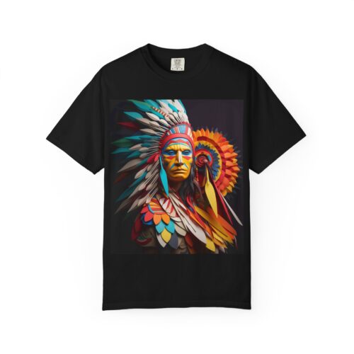 “Fire & Spirit” Chief Portrait Tee – Comfort Colors Garment-Dyed Shirt
