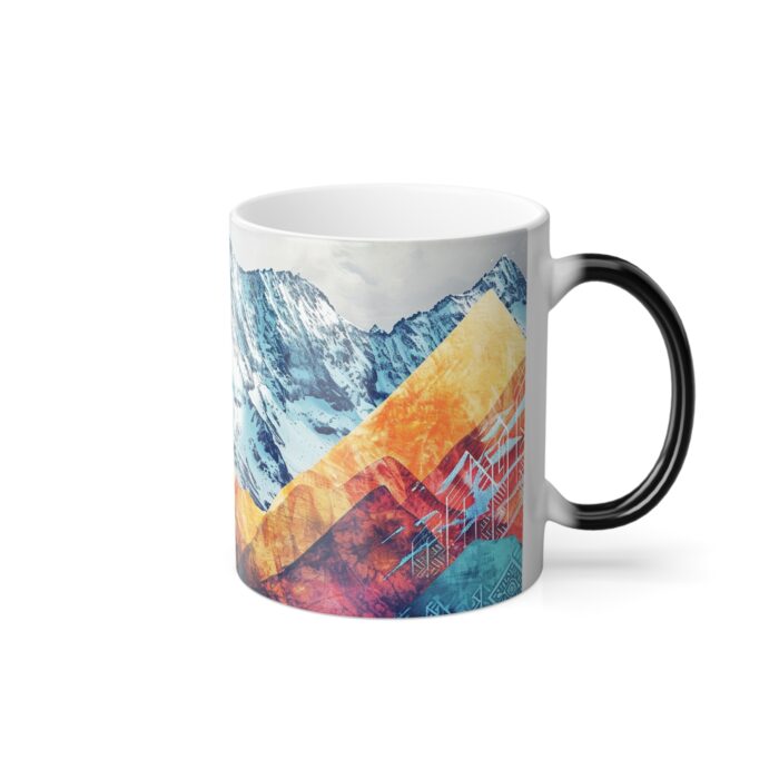 Peaks of Color – Mountain Landscape Heat-Reactive Mug (11oz) - Image 4